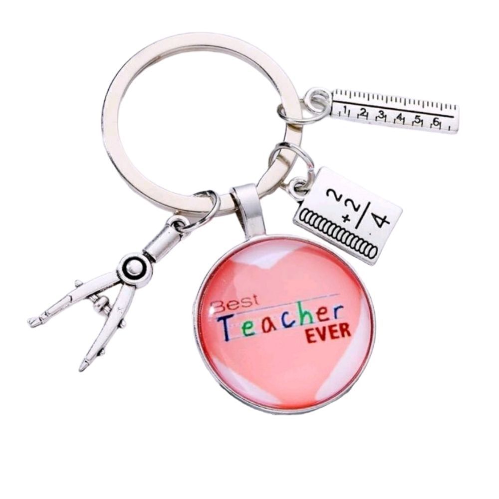 Best Teacher Ever 🍎 Keychain - Picture 3 of 3